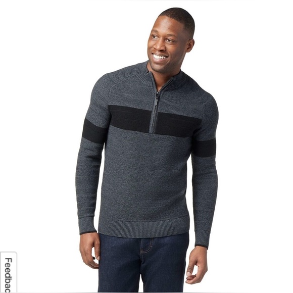 NEW Mens Smartwool Ripple Ridge Half Zip Sweater XL - Picture 3 of 12